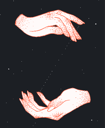 eatsleepdraw hands stars by ilana hope art medium