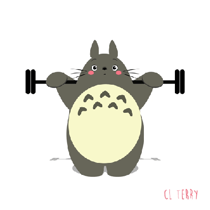 studio ghibli s totoro working out is the only fitspo you need medium