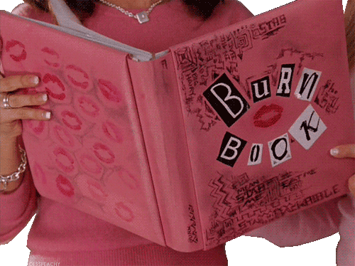 burn book gif tumblr medium