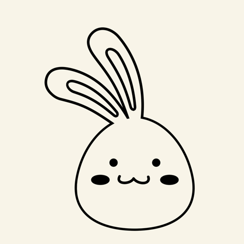 new party member tags animation cute hello hi bye wave hey bunny medium