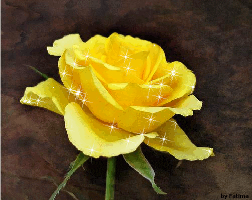 free glitter graphics animated gifs flowers yellow medium