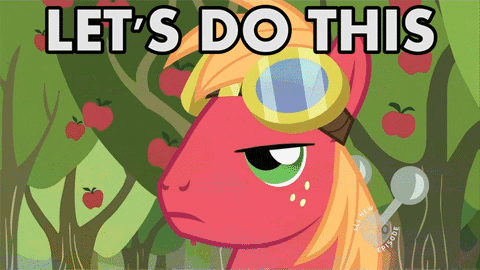 pony let s do this gif find share on giphy medium