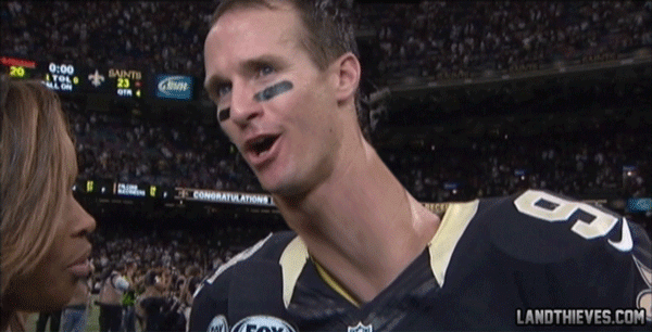 drew brees long neck leads to one of the best gifs of the medium