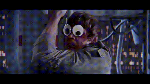 star wars googly eyes gif find share on giphy medium