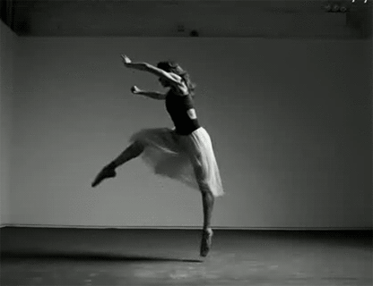black and white dance dancing jump ballet ballerina gif from giphy medium