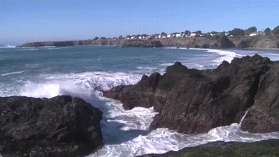 the best ocean waves crashing video with sea mist rainbow 3 medium