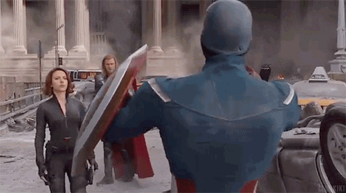 captain america hawkeye gif find share on giphy medium