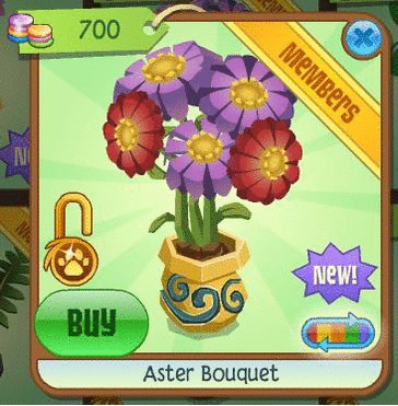 animal jam spirit blog new aster pot bouquetflower of the month medium
