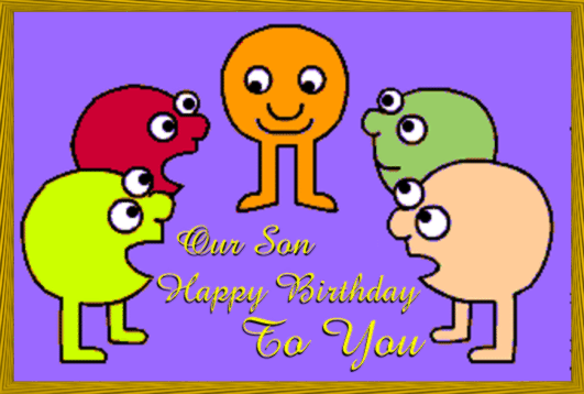 our son s happy birthday card free for son daughter medium