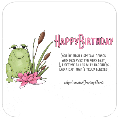 happy birthday animated frog card my animated greeting medium