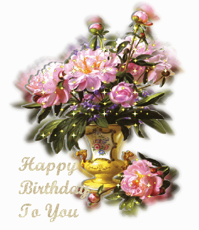 mensagens com flores animadas happy birthday imagens de medium