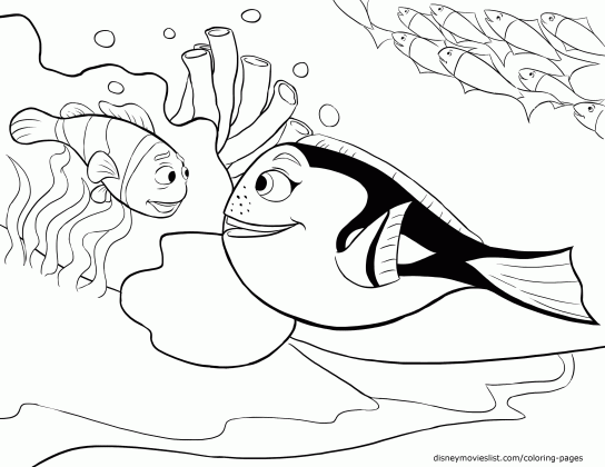 finding nemo dory coloring pages coloring home medium