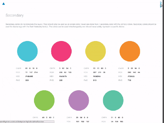 style guide color reference by hans engebretsen dribbble medium