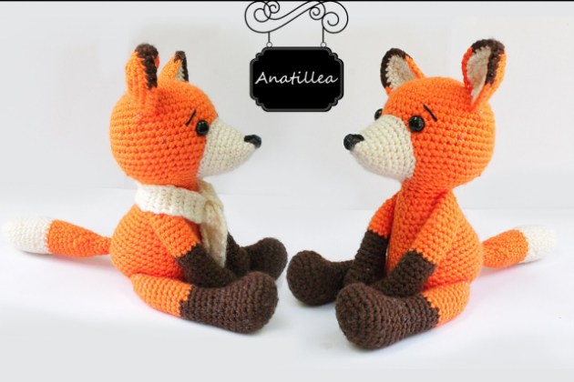 pattern fox amigurumi fox pattern crochet pattern knitted medium