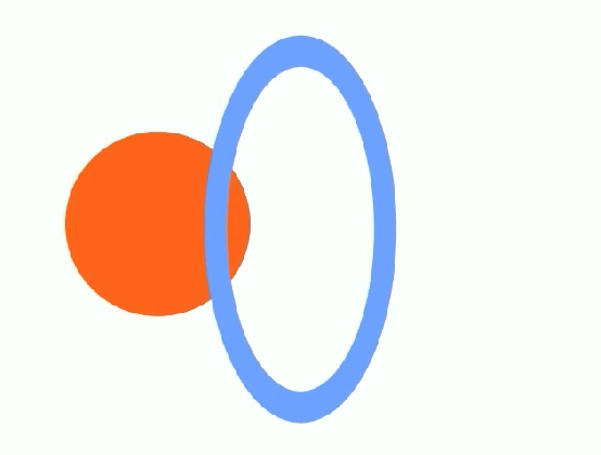 adobe illustrator how can i draw a hoop with both halves medium