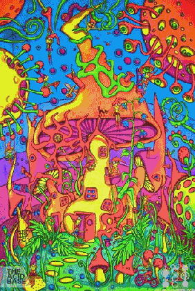 shroom trip gif trippy lsd shrooms acid psychedelic trip medium
