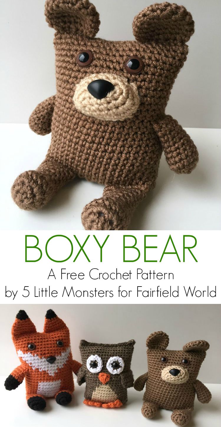 5 little monsters boxy bear medium