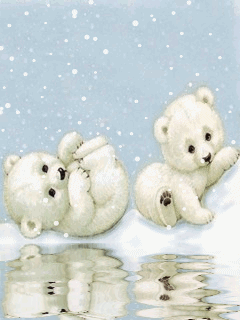 cute winter snow baby polar bears gif gifs medium