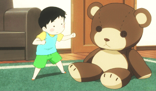 anime boy kawaii bear gif find share on giphy medium