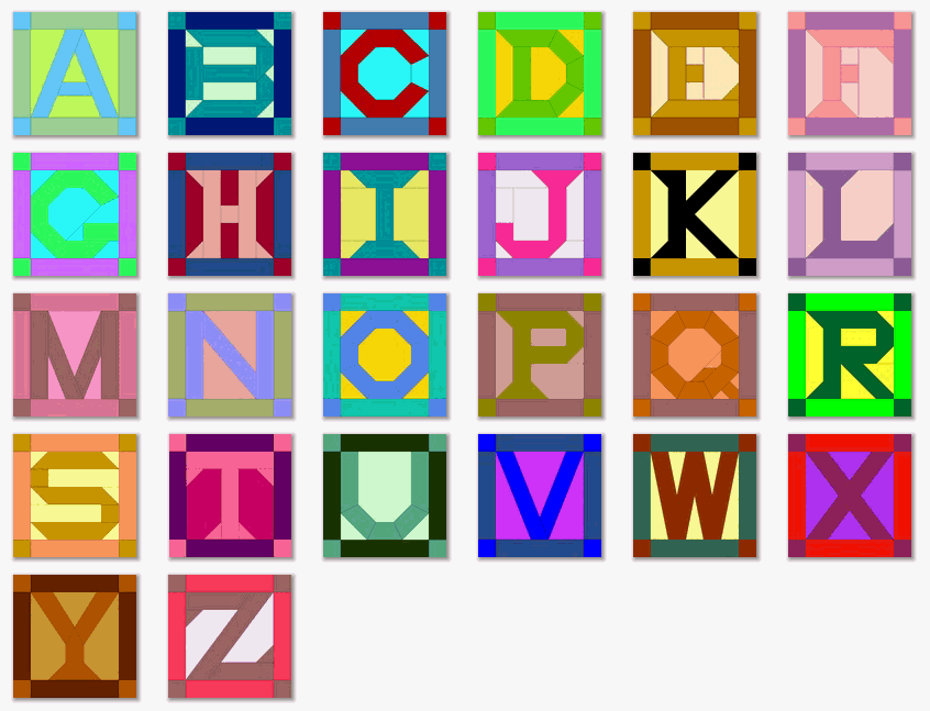 quilt block patterns alphabet quilt block patterns with templates medium
