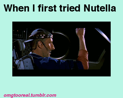 when i first tried nutella gifs hahaha pinterest nutella medium