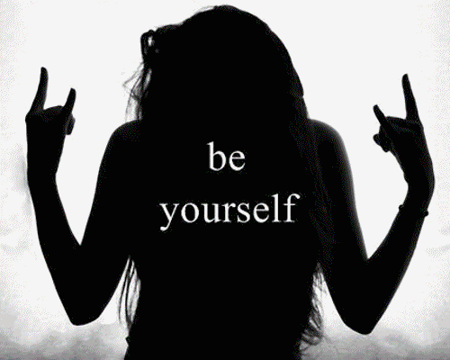 be yourself gif find share on giphy medium