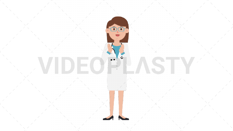 white female doctor disapprove stock gifs videoplasty clapping hands moving medium