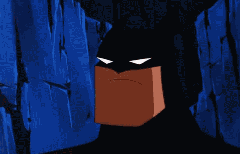 batman smirks on batman the animated series gif medium