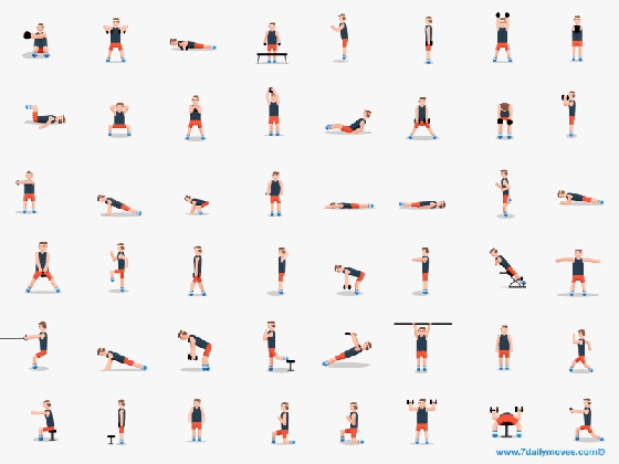 jumpstart your 2016 see 48 workout moves in one gif abc news medium