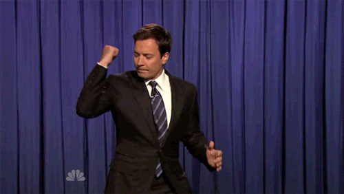 the rose on your coffin door jimmy fallon fist pumping gifs medium