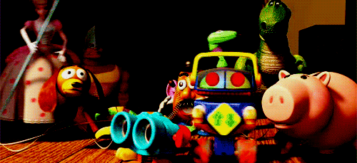 toy story 1995 quote about explosion pieces medium