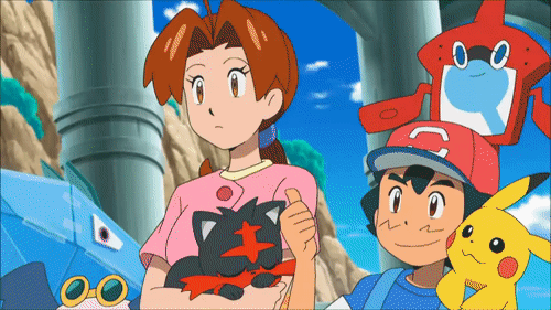 ash introduces his mom to lillie pok mon sun and moon know your meme medium