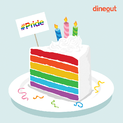 celebration rainbow gif by dineout find share on giphy medium