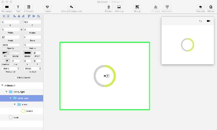 how to create circular loading animation using principle for mac medium