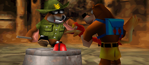 banjo tooie gif find share on giphy medium