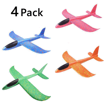besufy 4pcs manual throwing glider aircraft plane model outdoor sports flying kids toy walmart com pc medium