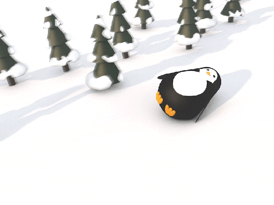 winter penguin by laura wielo dribbble medium