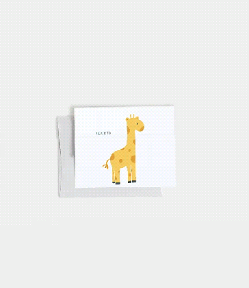 reaching new heights expandable giraffe card celebrate dog gif medium