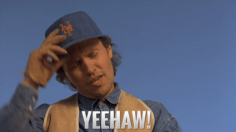 billy crystal yee haw gif find share on giphy medium