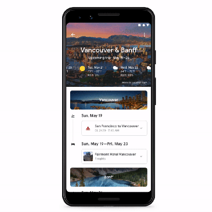 an easier way to plan and organize your trips with google smartphone weather gifs medium