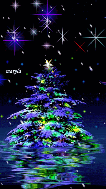 download animated 360x640 christmas tree cell phone wallpaper medium