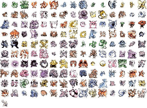 pokemon red green jp and red blue sprites pok mon know your meme medium
