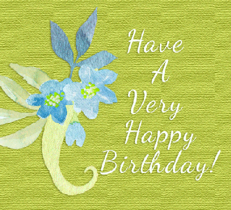 happy birthday blue flowers free flowers ecards greeting cards medium