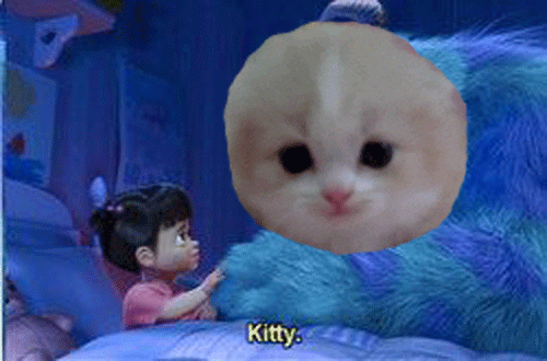 monsters inc kitty gif find share on giphy medium