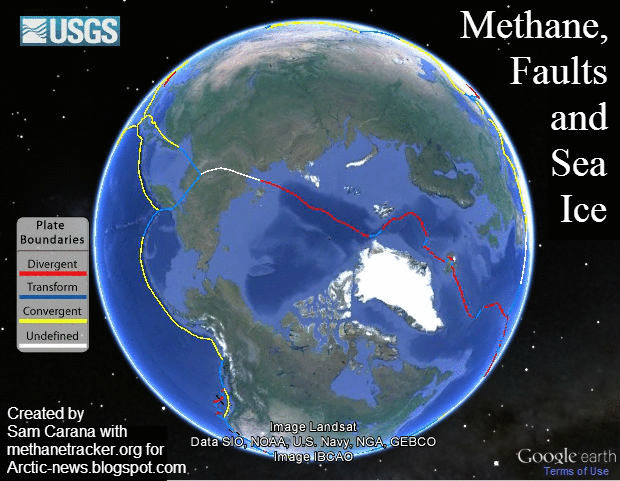 arctic news methane faults and sea ice medium