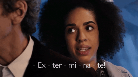 exterminate pearl mackie gif by doctor who find share on giphy medium