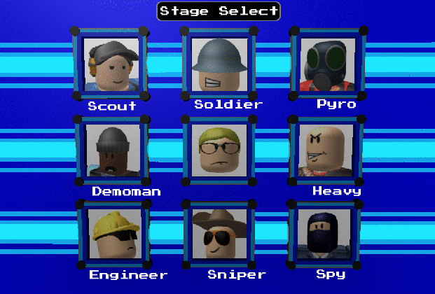 made a megaman x tf2 stage select screen roblox medium