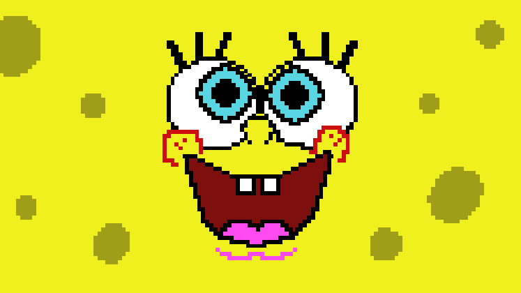 pixilart spongebob spuarepants rolling eyes by yikestick medium