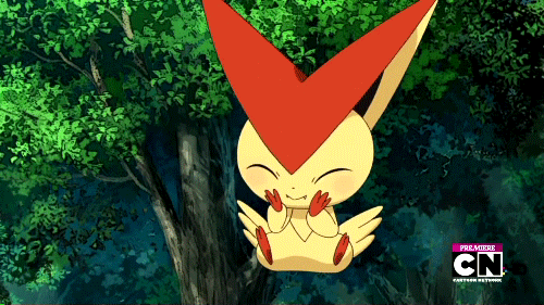pokemon victini eating macarons wallpaper images pokemon medium