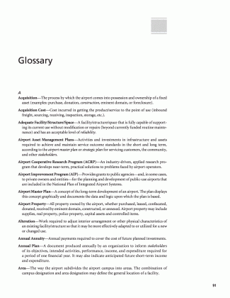 glossary guidebook for considering life cycle costs in airport medium